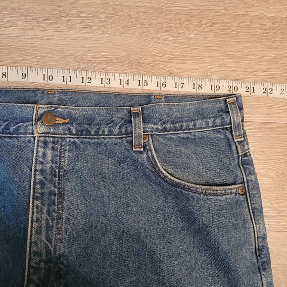 Vtg Carhartt Relaxed Fit Jeans Plaid Fully Lined Tag 42x32 Measures 40x32 - Picture 6 of 11